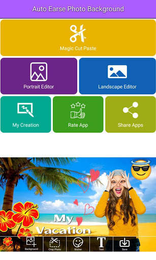 Magic Cut Paste Photo Editor - Background Eraser screenshot 1