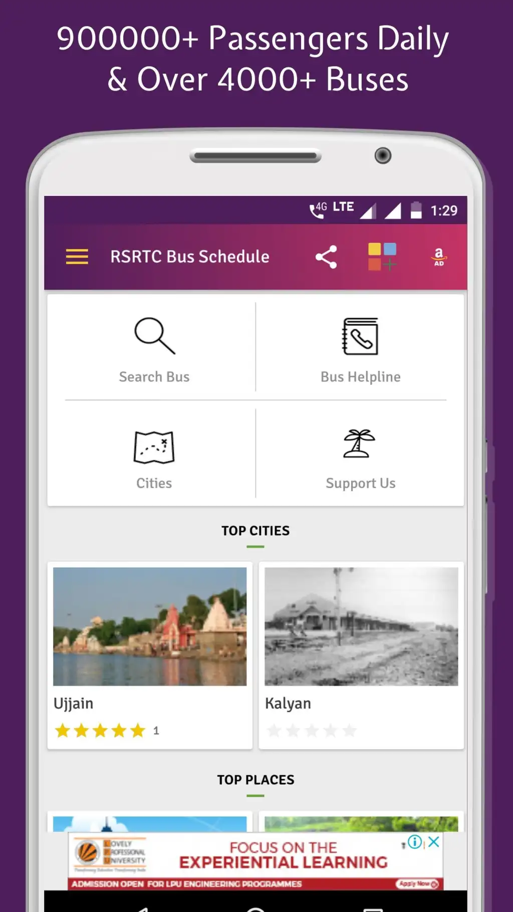 RSRTC Bus Schedule, Bus Ticket, Time Table screenshot 1