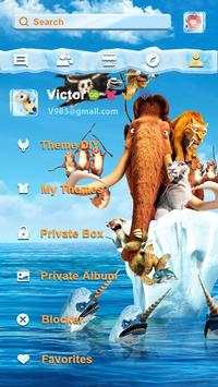 (FREE) GO SMS ICE AGE THEME 5 تصوير الشاشة