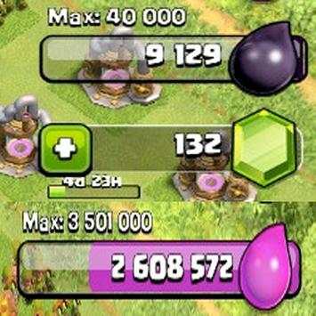 Hack for gem coc Coins & Elixir Unlimited (Prank!) screenshot 1