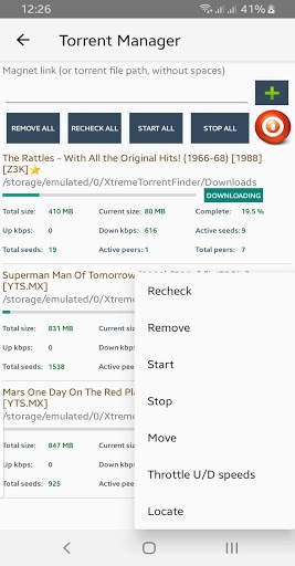 Xtreme Torrent Finder - ( Search & Download ) screenshot 7
