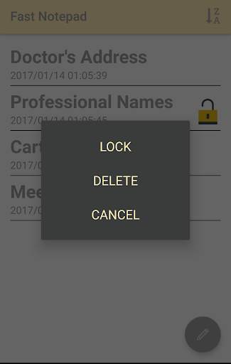 Fast Notepad With Lock 4 تصوير الشاشة