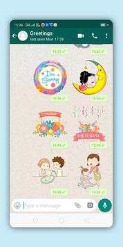 Greetings Stickers for WhatsApp 2019 screenshot 6