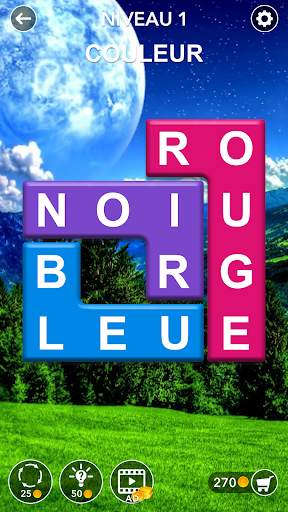 Puzzle de recherche de mots: jeu de mots cachés screenshot 1