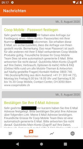 Coop Mobile Prepaid (Inoffizielle Guthabenabfrage) screenshot 4