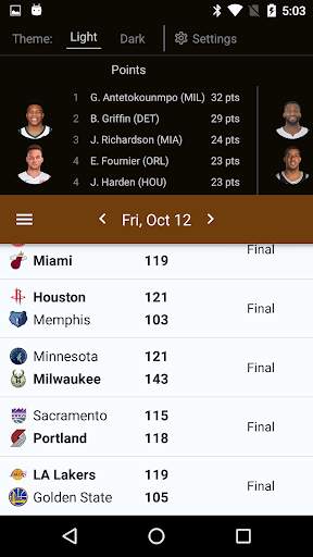 Sports Alerts - NBA edition скриншот 1