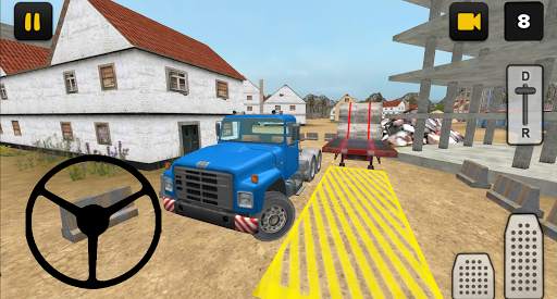 Construction Truck 3D: Pipe Transport screenshot 3