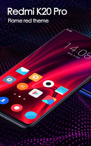 theme for Redmi K20 Pro Flame hd launcher 2019 screenshot 1