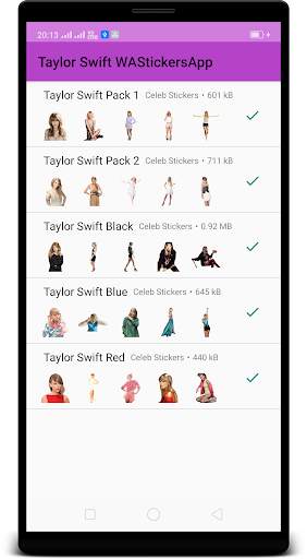 Taylor Swift WAStickerApps : Stickers 4 Whatsapp screenshot 2