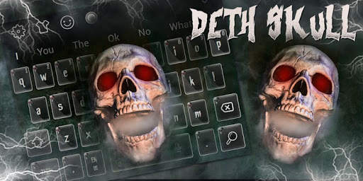 Horror Death Skull Keyboard Theme screenshot 5