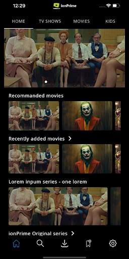 Ionic 5 Prime video App Template screenshot 2