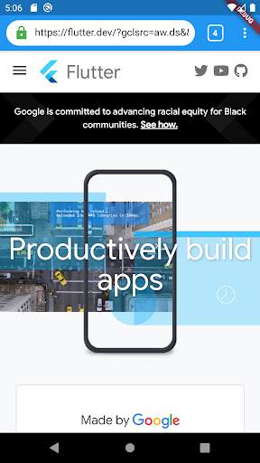 Flutter Browser screenshot 1
