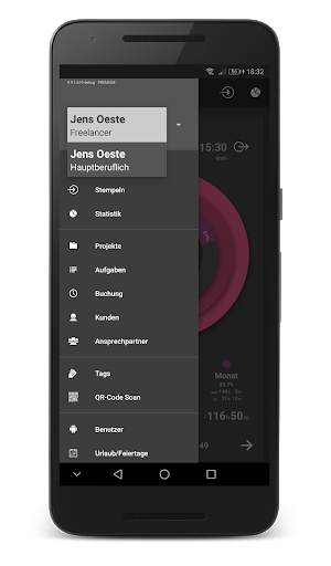 Timoney - Zeiterfassung - Projekt Management screenshot 2