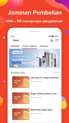 Fingo - Pusat Beli-belah Dalam Talian & Cashback screenshot 3