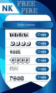 Name Maker for Free Fire screenshot 1