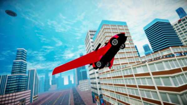 Ultimate Flying Sport Car Driving Simulator screenshot 2