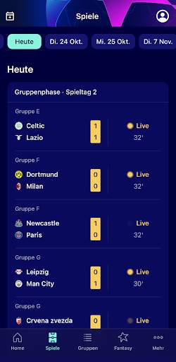 Champions League offiziell screenshot 2