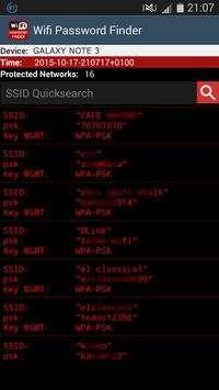 Wifi Password Finder (ROOT) screenshot 2