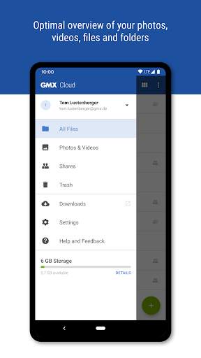 GMX Cloud 3 تصوير الشاشة