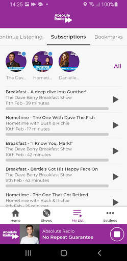 Absolute Radio screenshot 5