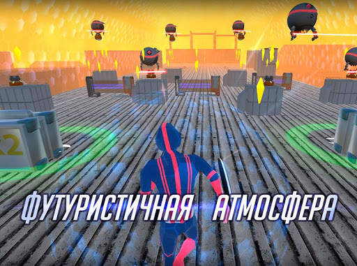 Parkour 3D Race Runner 2049 скриншот 11