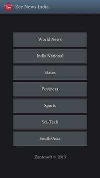 Zee News India screenshot 1