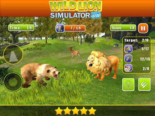 Wild Angry Lion Revenge Sim 3D स्क्रीनशॉट 17