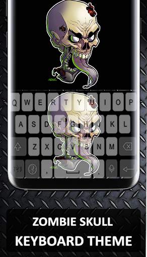 Zombie Skull Graffiti Keyboard Theme screenshot 5