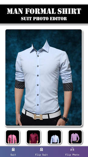 Man Formal Shirt Suit Photo Editor screenshot 3