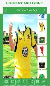 Cricketer Photo Suit screenshot 3