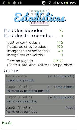 Sopa de letras - en español screenshot 18