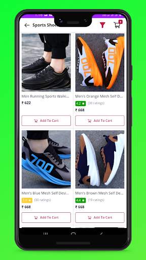 shoes shopping app screenshot 1