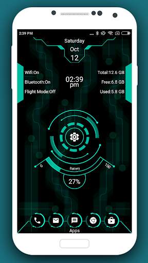 Innovational Launcher 2019 - hi-tech theme screenshot 6