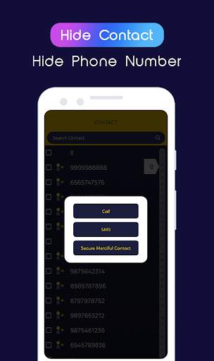 Hide contact - Hide phone numb screenshot 5