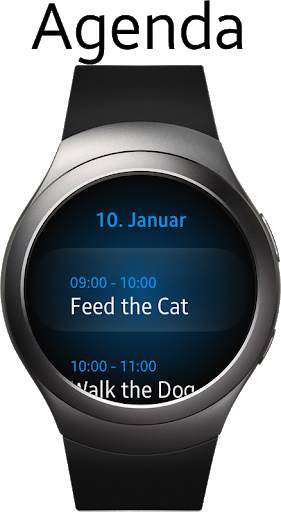 Calendar Gear - Google Calendar for Samsung Watch скриншот 2