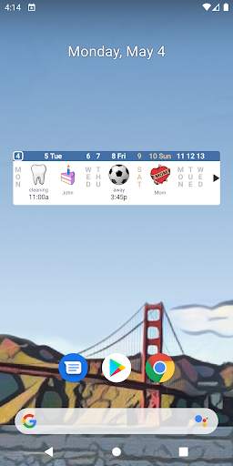 Blik Calendar Widget скриншот 1