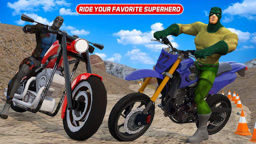 BIKE RACING 3D – SUPERHERO GAME 2018 screenshot 1