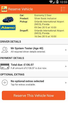 US Car Hire - USA Car Rentals screenshot 3