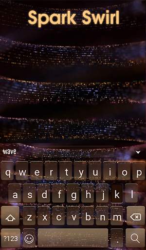 Spark Swirl Animated Keyboard screenshot 2