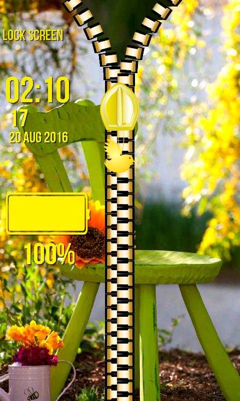 Spring Zipper Lock Screen screenshot 5