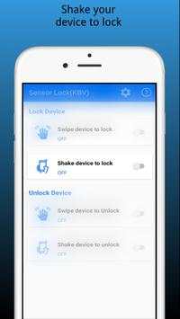 Shake to lock and shake to unlock mobile screen screenshot 3