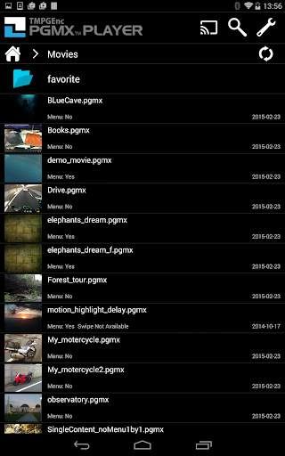 TMPGEnc PGMX PLAYER forAndroid screenshot 1