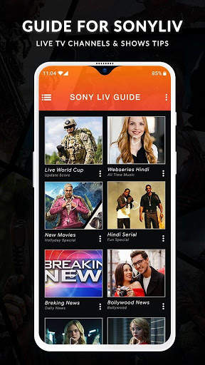 Guide for SonyLIV - Live TV Shows & Movies Tips screenshot 2
