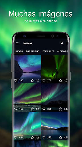 Fondos con luces del norte 4K screenshot 1