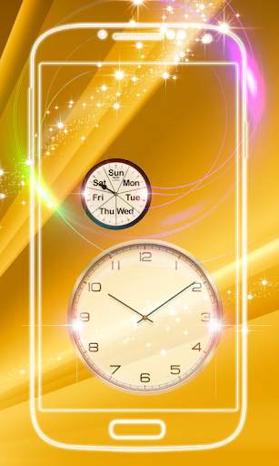 Gold Clock Live Wallpaper screenshot 5