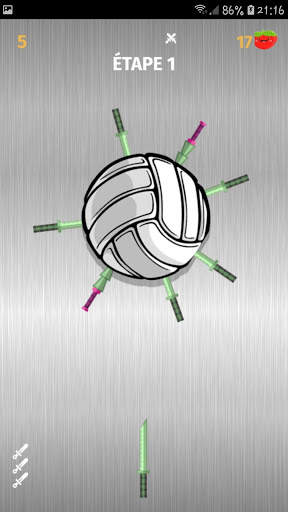 master pisau: bola terobosan screenshot 5