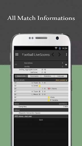 365 LiveScores Football screenshot 2