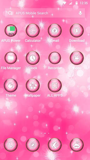 Pink Dream-APUS Launcher theme screenshot 2