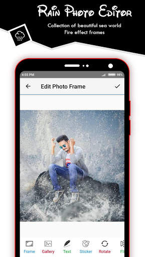 Rain Photo Frame screenshot 2