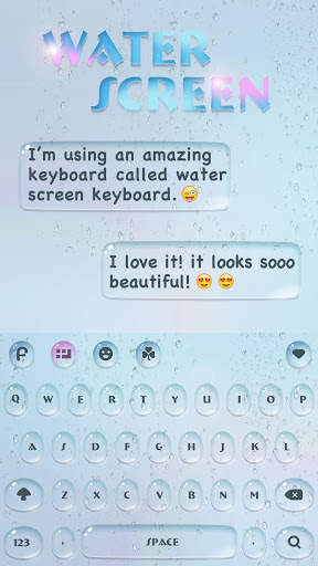 Water Screen Keyboard screenshot 2